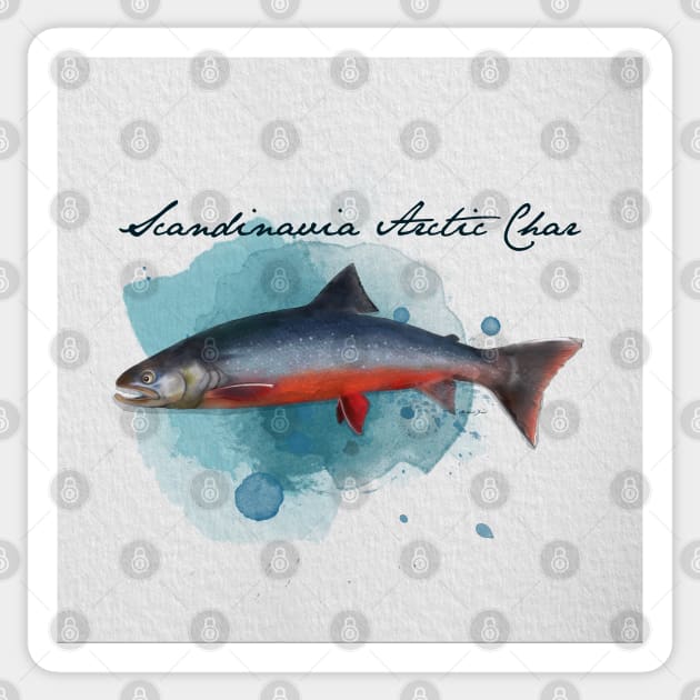 Scandinavia Arctic Char Sticker by MikaelJenei